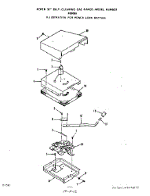 08 - Power Lock parts for Whirlpool Range F8958L0 from AppliancePartsPros.com