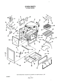 04 - Oven parts for Whirlpool Range F9858L0 from AppliancePartsPros.com