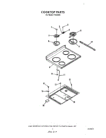 03 - Cook Top parts for Whirlpool Range F9858X0 from AppliancePartsPros.com