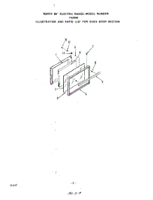 05 - Oven Door parts for Whirlpool Range F5258L0 from AppliancePartsPros.com