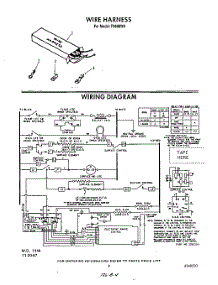 07 - Wire Harness , Wiring Diagram parts for Whirlpool Range F9808B0 from AppliancePartsPros.com