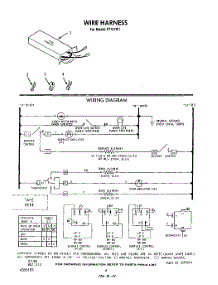 06 - Wire Harness , Wiring Diagram parts for Roper Range F7107W1 from AppliancePartsPros.com