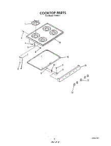 03 - Cook Top parts for Whirlpool Range F4508L1 from AppliancePartsPros.com