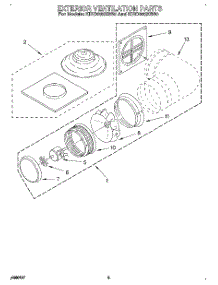 03 - Section parts for Kitchenaid Hood KIRD802XSS0 from AppliancePartsPros.com