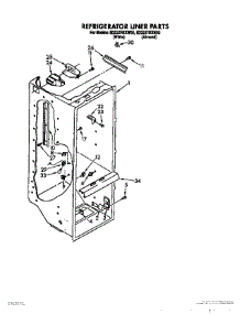 03 - Refrigerator Liner parts for Whirlpool Refrigerator ED22ZRXXN00 from AppliancePartsPros.com