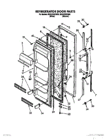 07 - Refrigerator Door parts for Whirlpool Refrigerator ED22ZRXXN00 from AppliancePartsPros.com