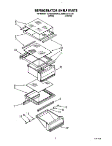 04 - Refrigerator Shelf parts for Kitchenaid Refrigerator KSRS22QXAL00 from AppliancePartsPros.com