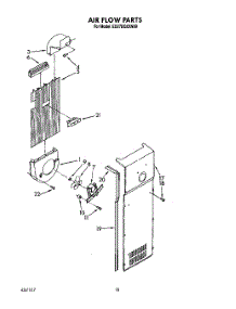 11 - Airflow parts for Whirlpool Refrigerator ED27DQXXN00 from AppliancePartsPros.com