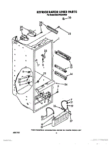 03 - Refrigerator Liner parts for Whirlpool Refrigerator ED27RQXXW00 from AppliancePartsPros.com