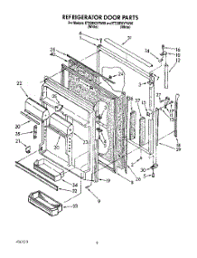 06 - Refrigerator Door parts for Whirlpool Refrigerator ET20RKXYW00 from AppliancePartsPros.com
