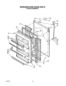 07 - Refrigerator Door parts for Whirlpool Refrigerator ET20GMXYW01 from AppliancePartsPros.com