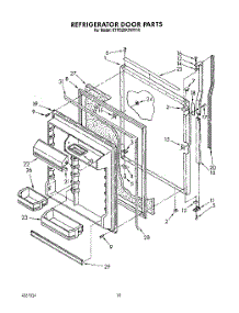 06 - Refrigerator Door parts for Kitchenaid Refrigerator KTRS20KXWH10 from AppliancePartsPros.com