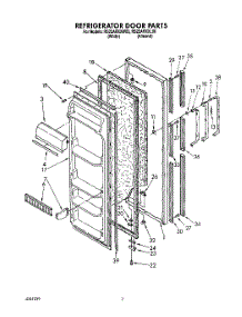 06 - Refrigerator Door parts for Roper Refrigerator RS22ARXXW00 from AppliancePartsPros.com