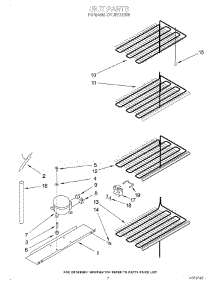 04 - Unit parts for Whirlpool Freezer EV120FXXN00 from AppliancePartsPros.com