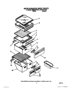04 - Refrigerator Shelf parts for Whirlpool Refrigerator 4ED25DQXVW01 from AppliancePartsPros.com