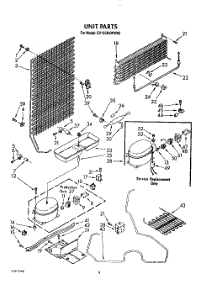 06 - Unit parts for Whirlpool Freezer EV150NXWN03 from AppliancePartsPros.com