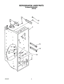 03 - Refrigerator Liner parts for Whirlpool Refrigerator ED22DKXXW00 from AppliancePartsPros.com