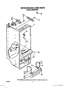 03 - Refrigerator Liner parts for Whirlpool Refrigerator TS22AWXXW00 from AppliancePartsPros.com