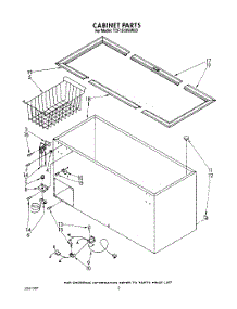 02 - Section parts for Whirlpool Freezer TCF1510WW00 from AppliancePartsPros.com