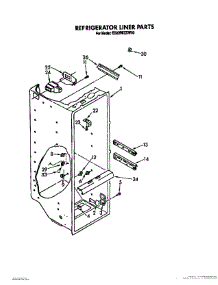 03 - Refrigerator Liner parts for Whirlpool Refrigerator ED22RKXXW00 from AppliancePartsPros.com