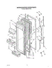 07 - Refrigerator Door parts for Whirlpool Refrigerator JWARG481PW01 from AppliancePartsPros.com