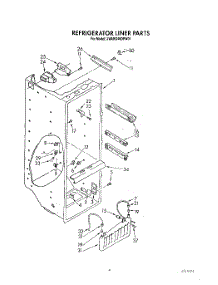 03 - Refrigerator Liner parts for Whirlpool Refrigerator JWARG480PW01 from AppliancePartsPros.com