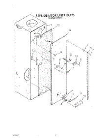 05 - Refrigerator Liner parts for Whirlpool Refrigerator ARG490 from AppliancePartsPros.com