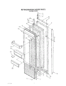 09 - Refrigerator Door parts for Whirlpool Refrigerator ARG490 from AppliancePartsPros.com