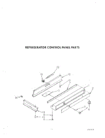 10 - Refrigerator Control Panel parts for Whirlpool Refrigerator ARG490 from AppliancePartsPros.com