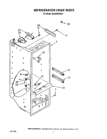 03 - Refrigerator Liner parts for Whirlpool Refrigerator ED22RKXXW01 from AppliancePartsPros.com