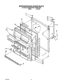 06 - Refrigerator Door parts for Whirlpool Refrigerator ET25PKXXW00 from AppliancePartsPros.com