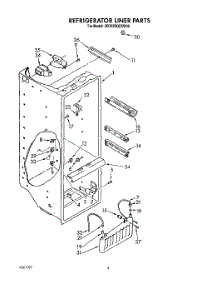 04 - Refrigerator Liner parts for Whirlpool Refrigerator 3ED22RQXXW00 from AppliancePartsPros.com