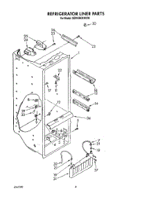 04 - Refrigerator Liner parts for Whirlpool Refrigerator 3ED25RQXXW00 from AppliancePartsPros.com
