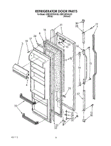 06 - Refrigerator Door parts for Kitchenaid Refrigerator KSRC22DXAL00 from AppliancePartsPros.com