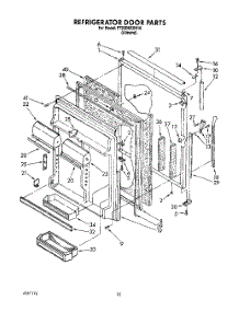 06 - Refrigerator Door parts for Whirlpool Refrigerator ET20DKXXN10 from AppliancePartsPros.com