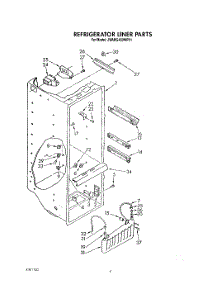03 - Refrigerator Liner parts for Whirlpool Refrigerator JWARG482WP01 from AppliancePartsPros.com