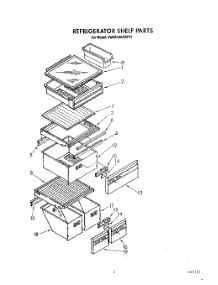 05 - Refrigerator Shelf parts for Whirlpool Refrigerator JWARG482WP01 from AppliancePartsPros.com