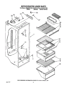 03 - Refrigerator Liner parts for Whirlpool Refrigerator ED20ZKXYW00 from AppliancePartsPros.com