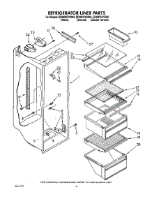 03 - Refrigerator Liner parts for Whirlpool Refrigerator ED20PKXYG00 from AppliancePartsPros.com
