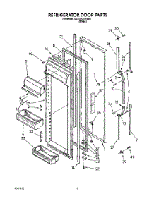 07 - Refrigerator Door parts for Whirlpool Refrigerator ED25RQXYW00 from AppliancePartsPros.com