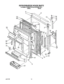 06 - Refrigerator Door parts for Whirlpool Refrigerator ET20RKYYW10 from AppliancePartsPros.com
