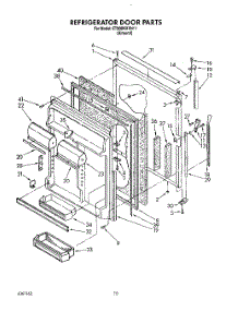 07 - Refrigerator Door parts for Whirlpool Refrigerator ET20DKXXN11 from AppliancePartsPros.com