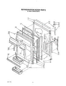 07 - Refrigerator Door parts for Whirlpool Refrigerator JWARG475WP00 from AppliancePartsPros.com