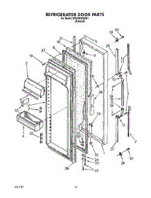 07 - Refrigerator Door parts for Whirlpool Refrigerator ED27DQXXN01 from AppliancePartsPros.com