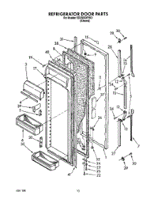 07 - Refrigerator Door parts for Whirlpool Refrigerator ED25DQXYN01 from AppliancePartsPros.com