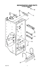 03 - Refrigerator Liner parts for Whirlpool Refrigerator ED22RQXXW01 from AppliancePartsPros.com