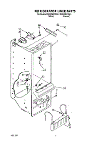 03 - Refrigerator Liner parts for Whirlpool Refrigerator ED22GWXXW01 from AppliancePartsPros.com
