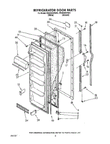 05 - Refrigerator Door parts for Whirlpool Refrigerator ED20GKXZW01 from AppliancePartsPros.com