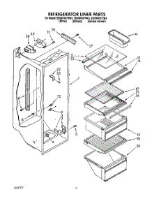 03 - Refrigerator Liner parts for Whirlpool Refrigerator ED20PKXYN01 from AppliancePartsPros.com