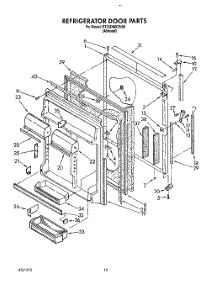 07 - Refrigerator Door parts for Whirlpool Refrigerator ET22DMXZN00 from AppliancePartsPros.com